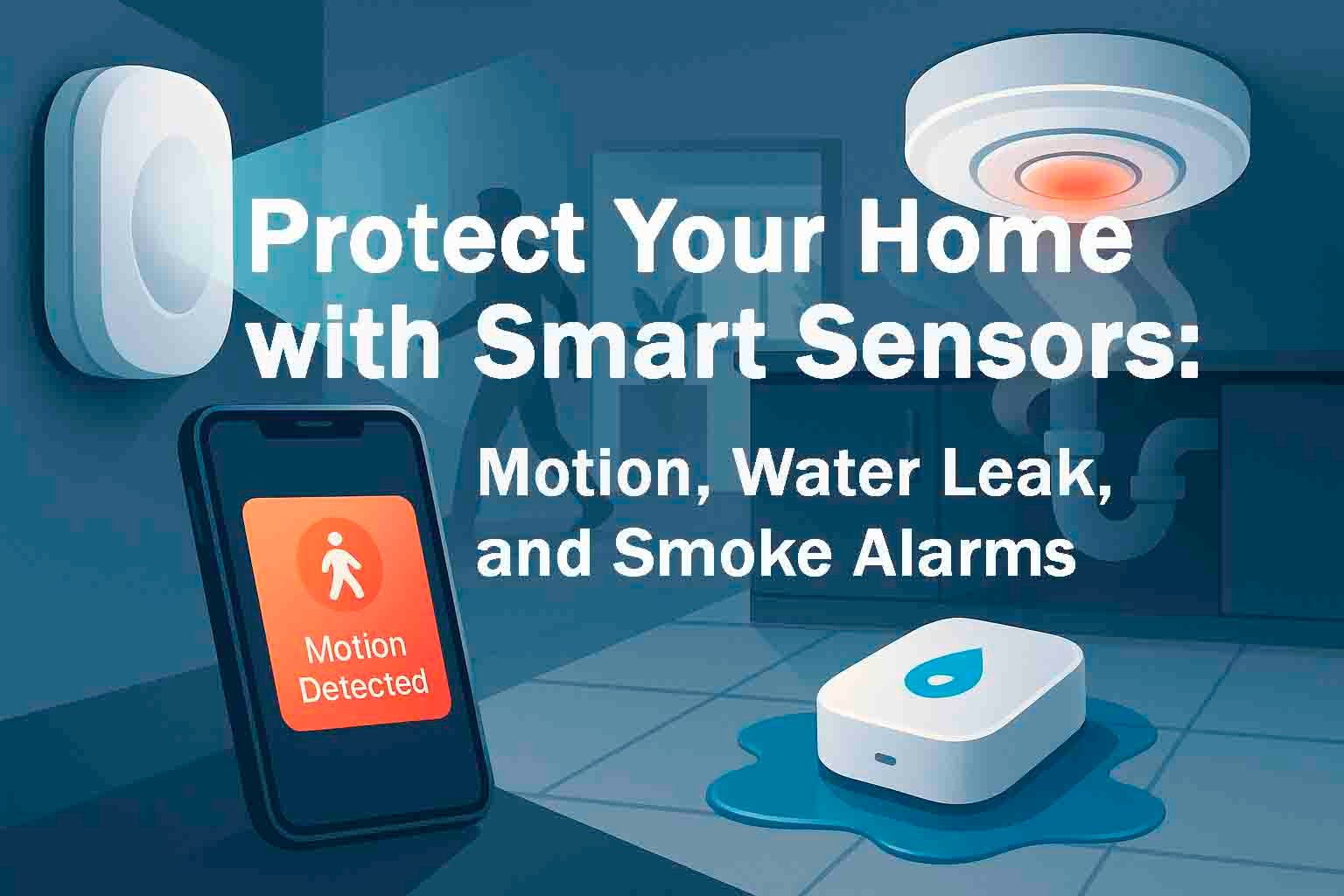 Read more about the article Protect Your Home with Smart Sensors: Motion, Water Leak, and Smoke Alarms
